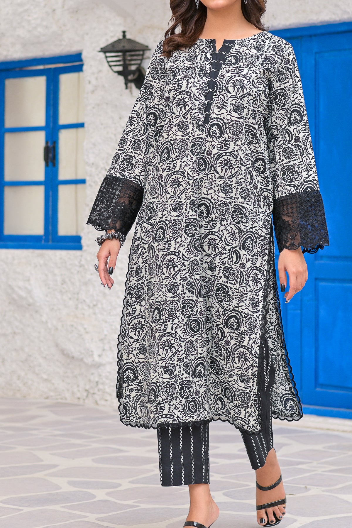 2 PIECE DIGITAL PRINT LAWN | DPC-446