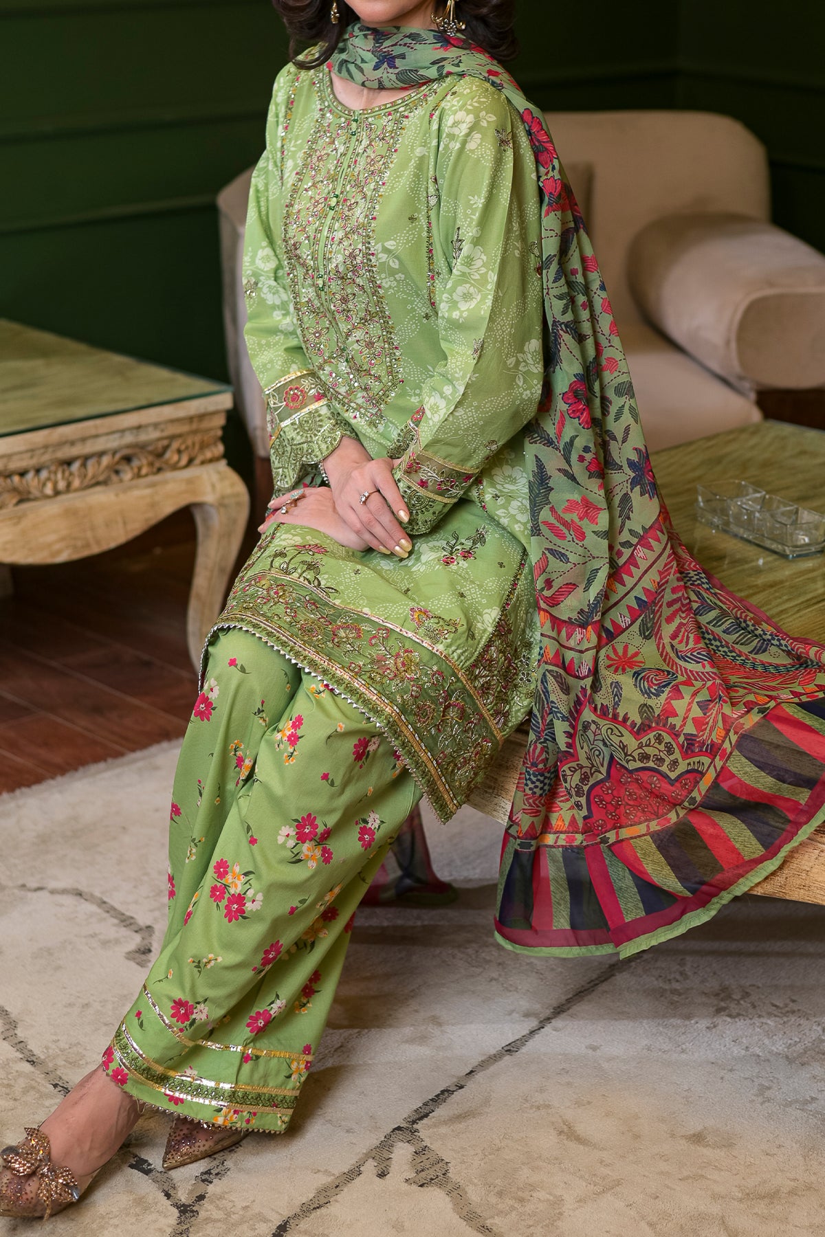 3 PIECE DIGTAL PRINT  LAWN | DPC-454