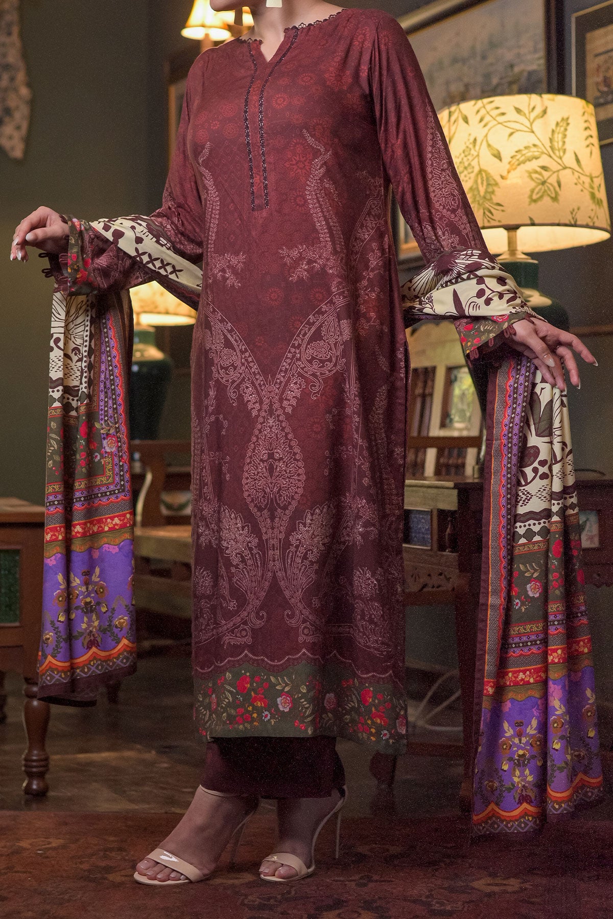 3 PIECE DIGITAL PRINT LINEN  | DPL-246