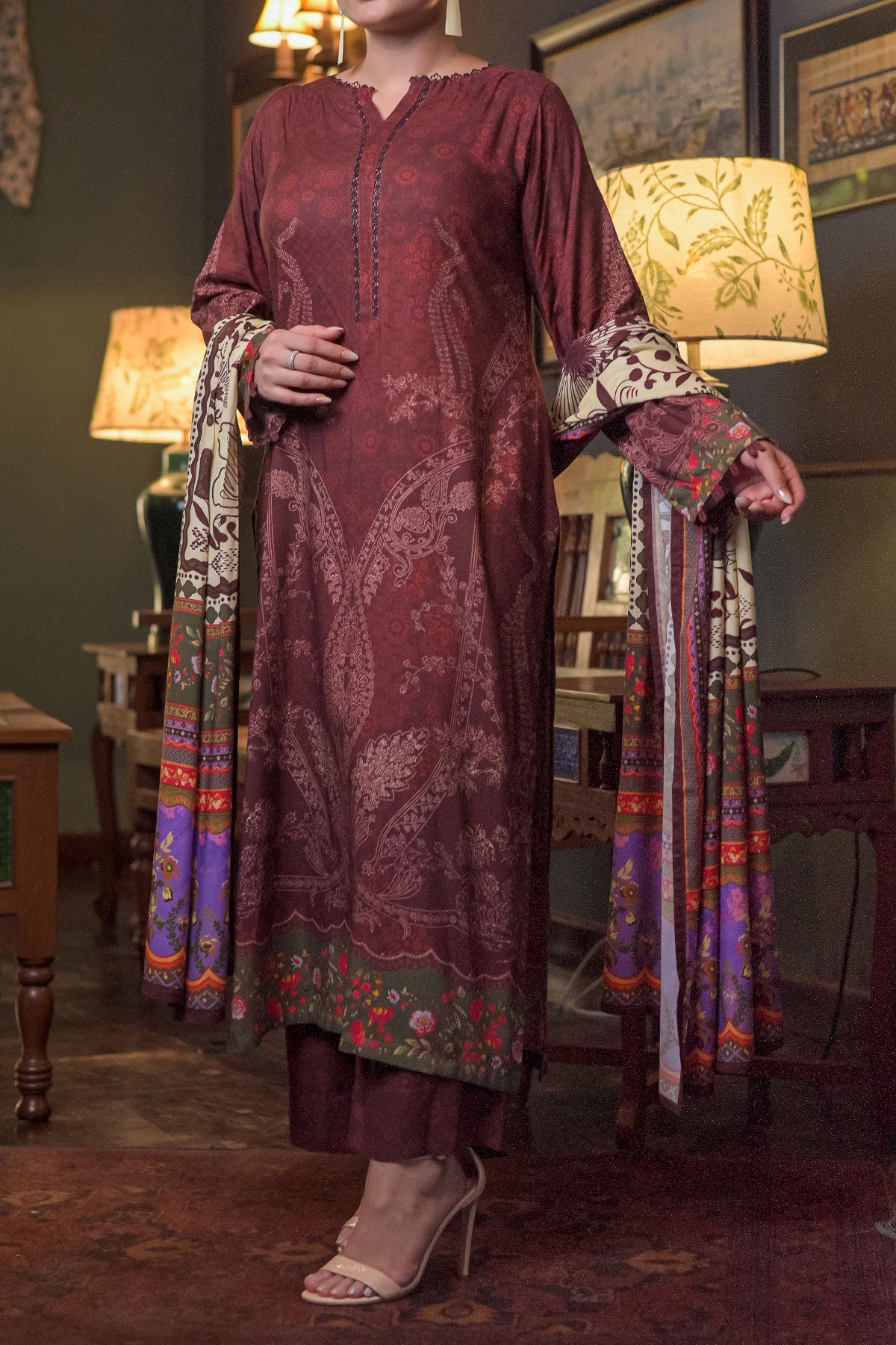 3 PIECE DIGITAL PRINT LINEN  | DPL-246