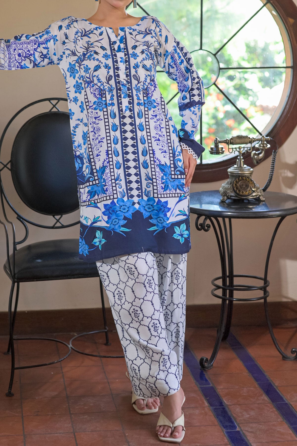 2 PIECE DIGITAL PRINT LINEN  | DPL-264