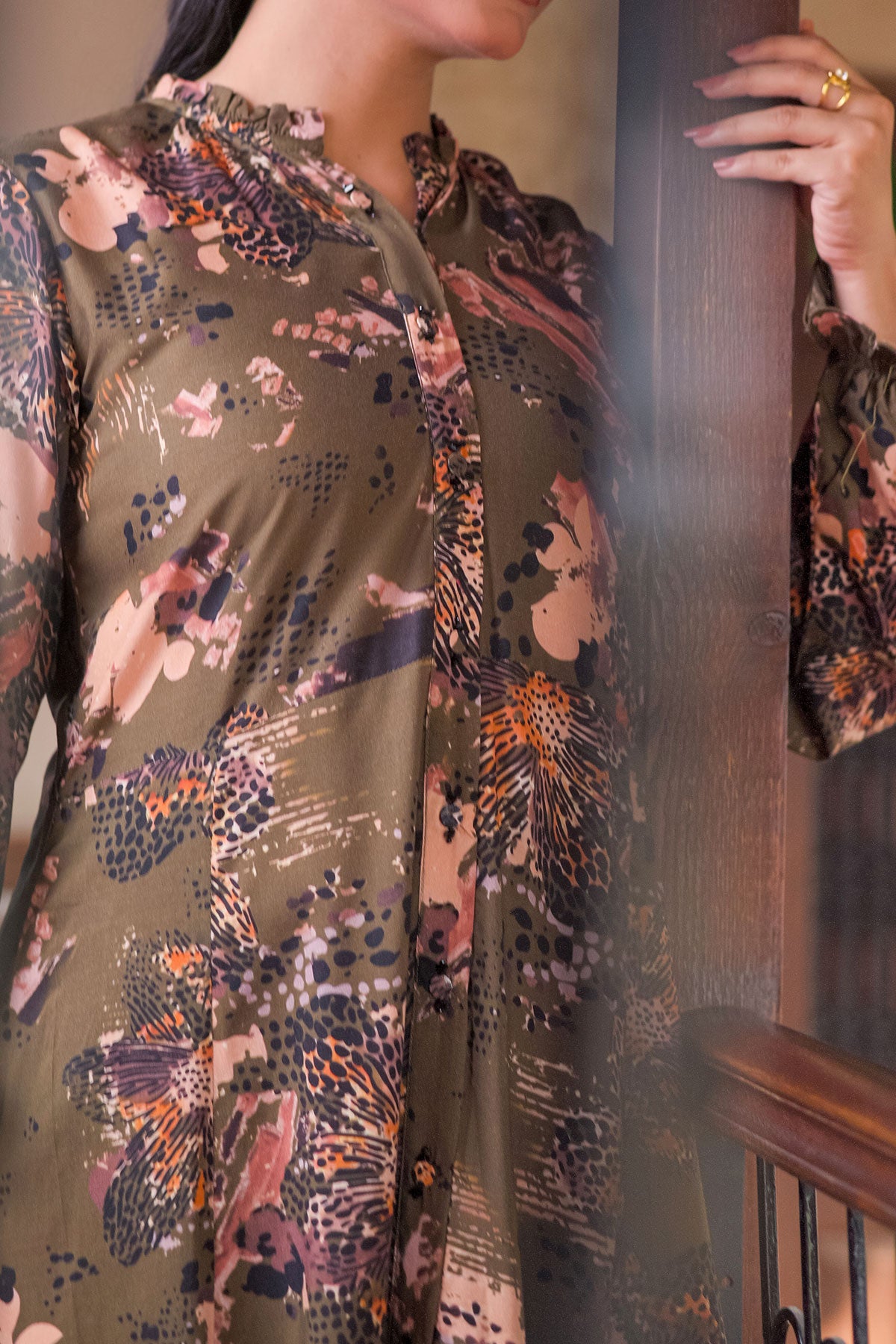 1PIECE DIGITAL PRINT LINEN KURTA  |  DPLK-117