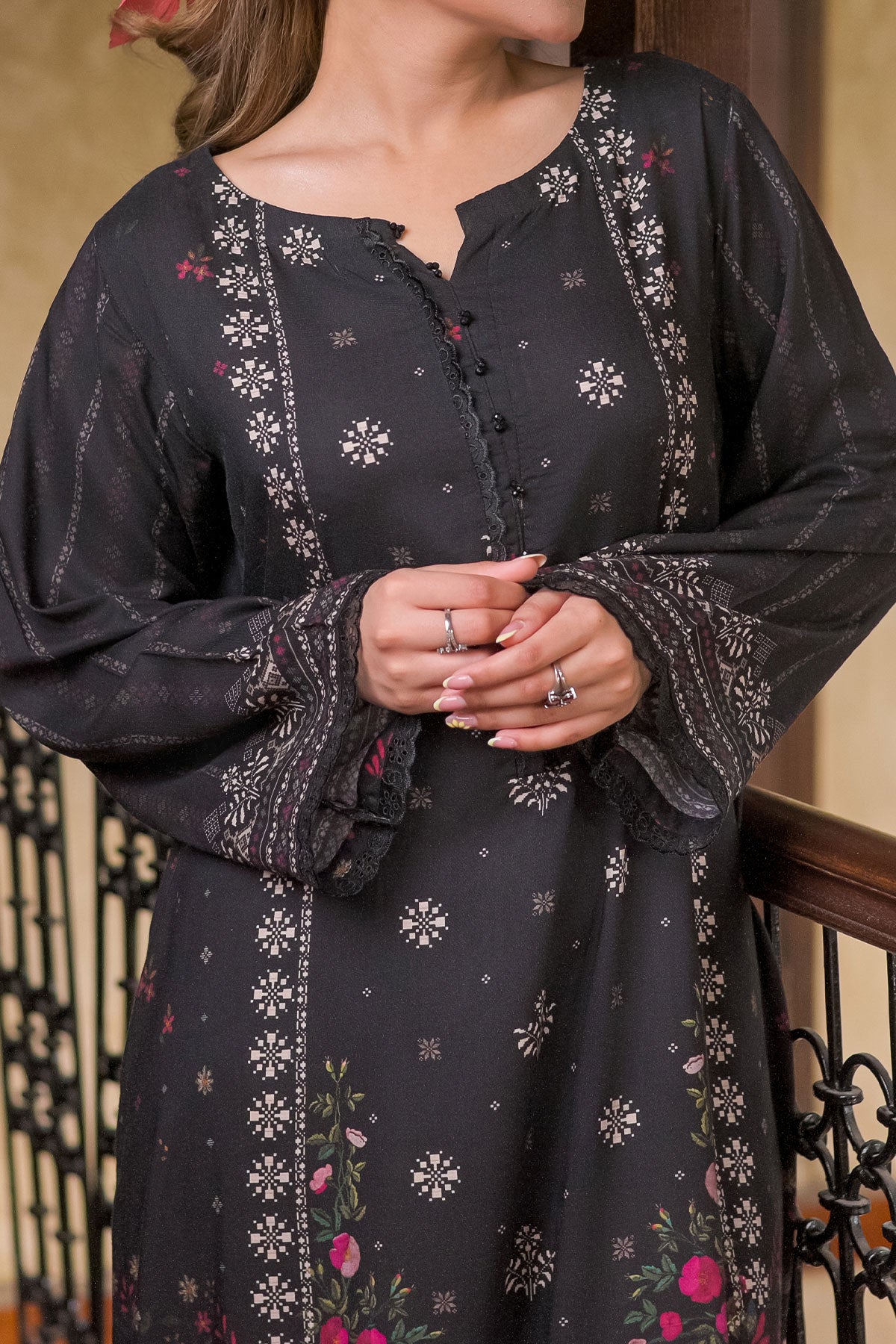 1PIECE DIGITAL PRINT LINEN KURTA  |  DPLK-118