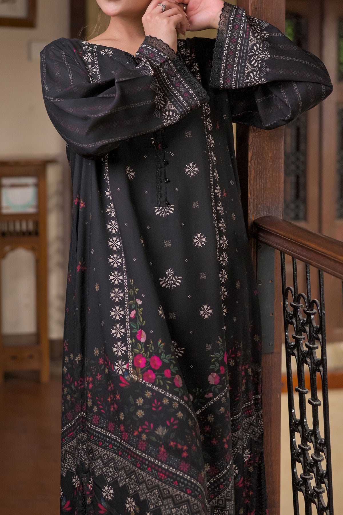 1PIECE DIGITAL PRINT LINEN KURTA  |  DPLK-118