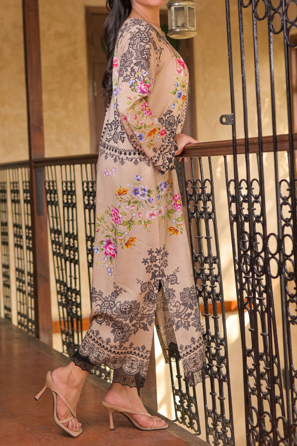 1PIECE DIGITAL PRINT LINEN KURTA  |  DPLK-119
