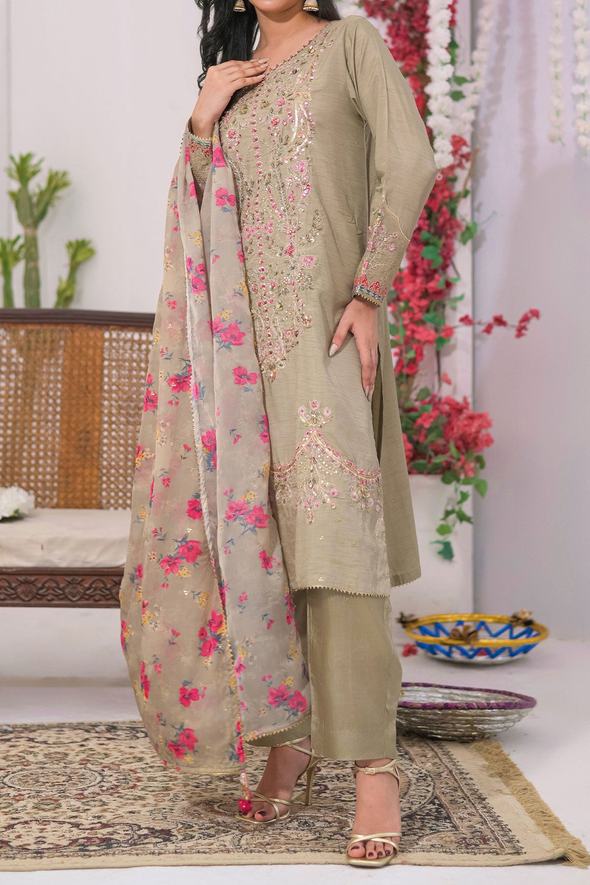 WOMEN'S-3 PIECE FANCY JACQUARD| FJ-297