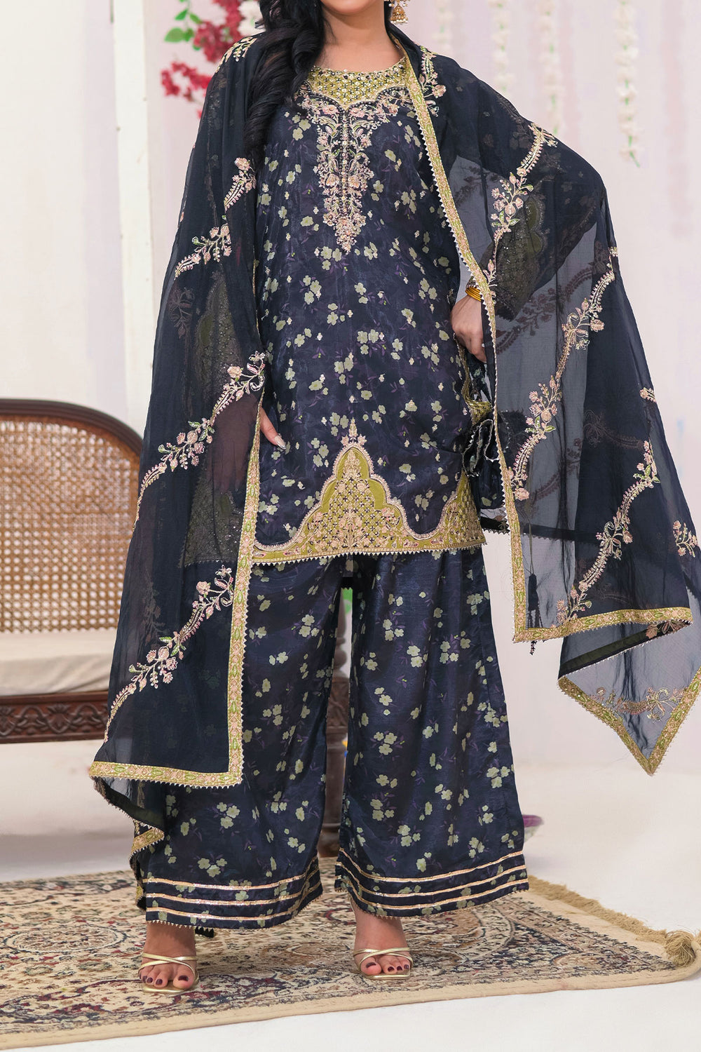 WOMEN'S-3 PIECE FANCY JACQUARD| FJ-301