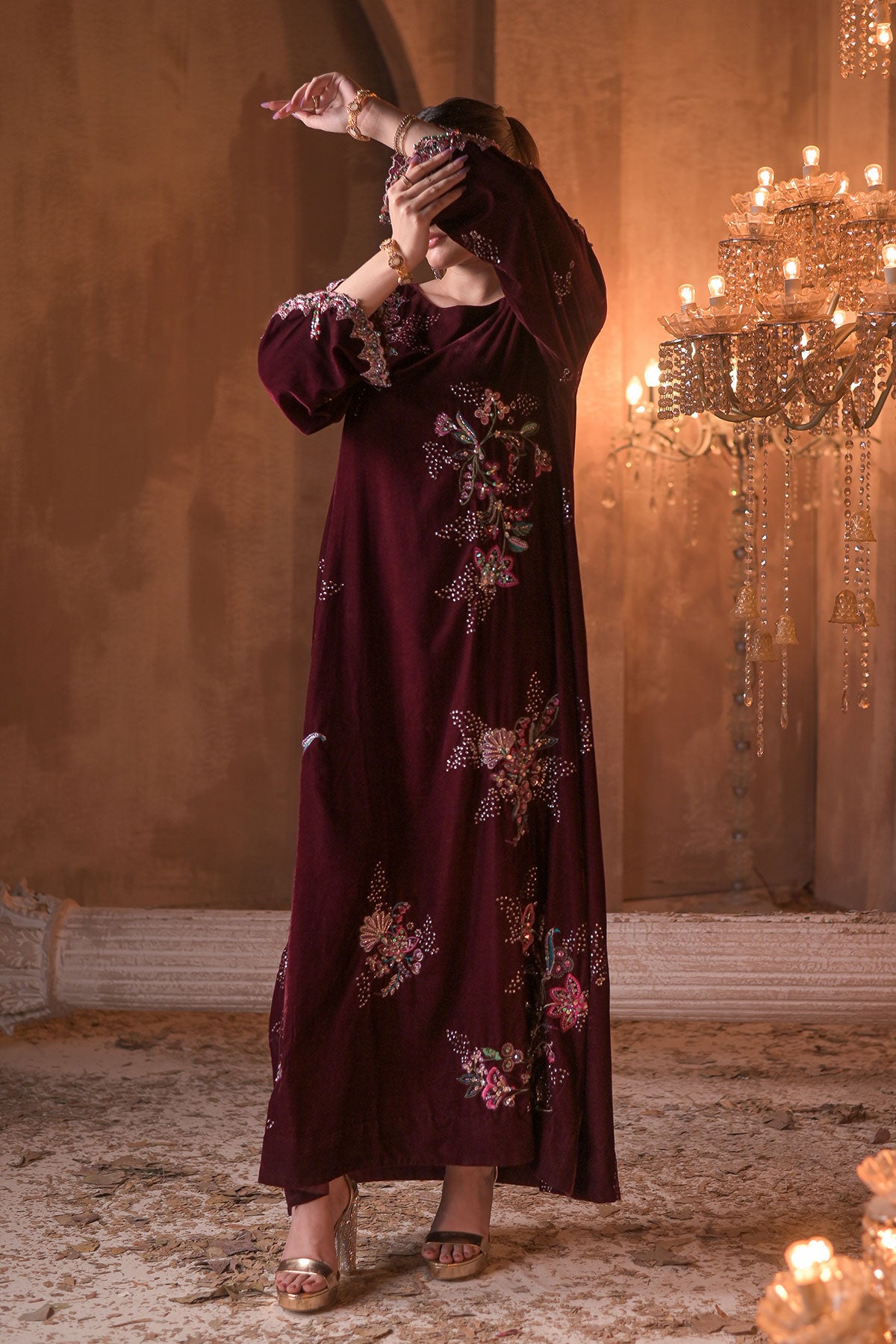 1PIECE VELVET SHIRT | VLT-62