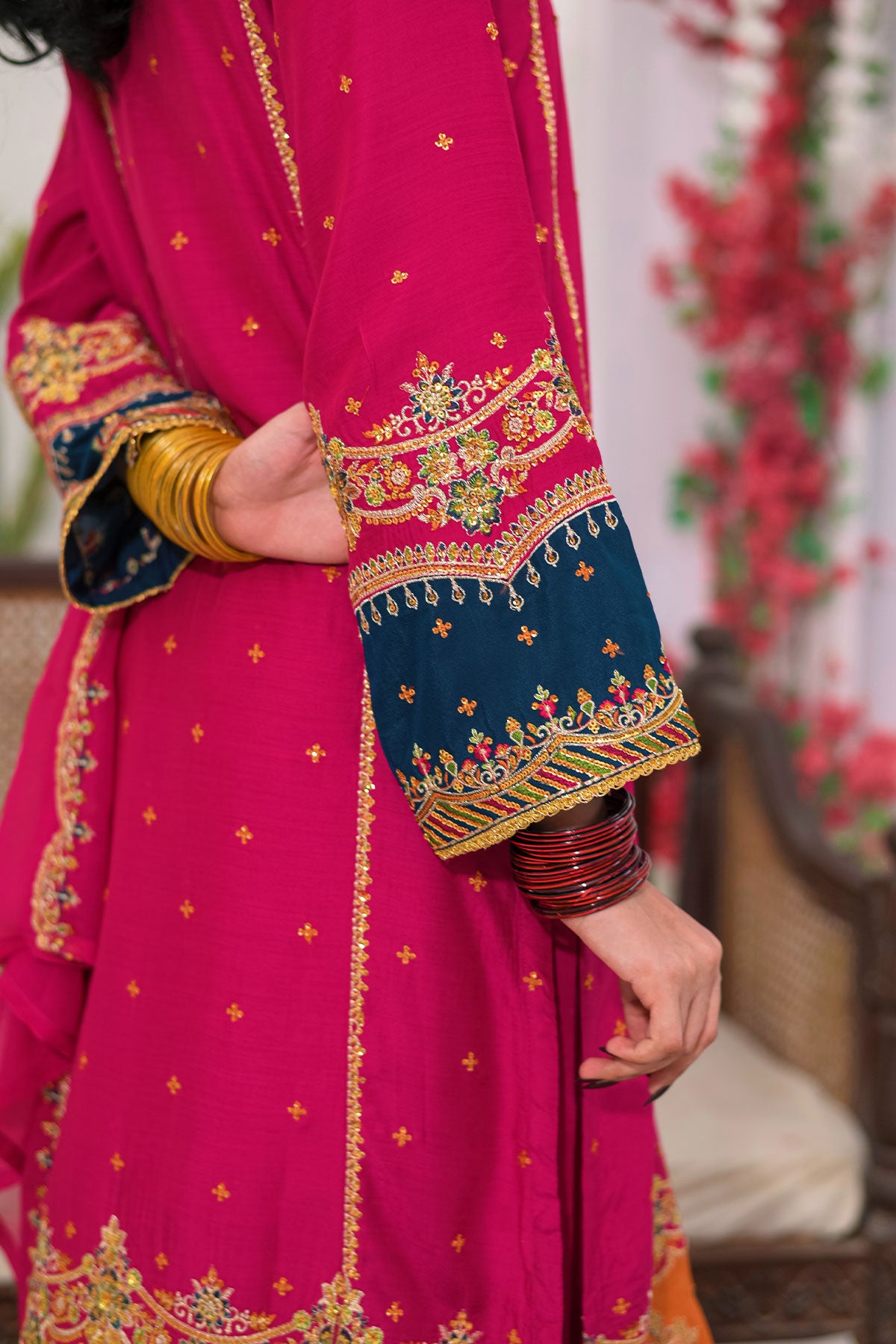 WOMEN'S-3 PIECE EMBROIDERY VISCOSE | VS-603