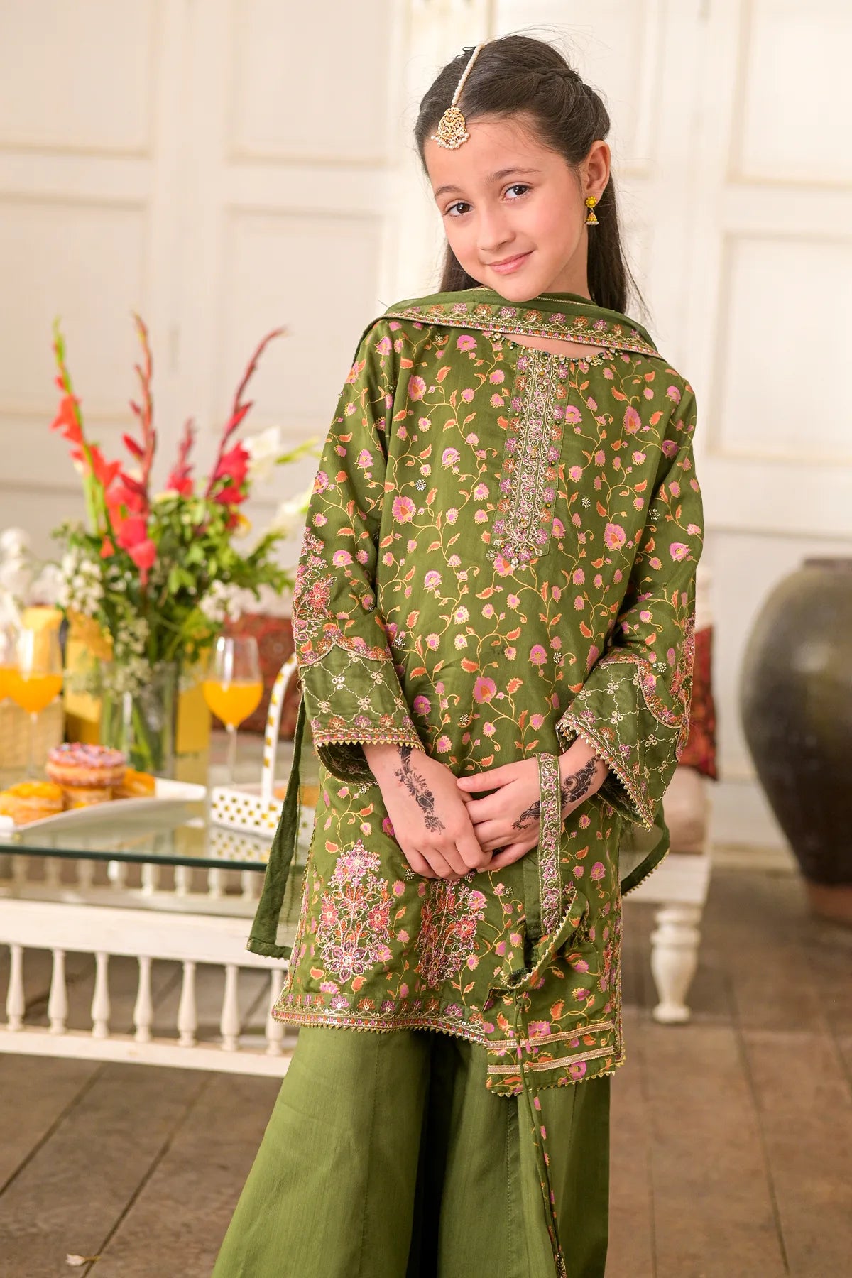 3 PIECE KIDS LUXURY PRET | CH-DPV227