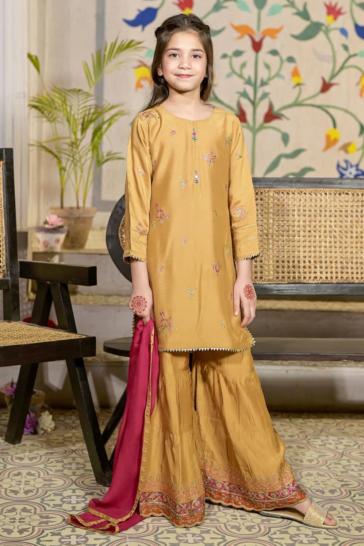 3 PIECE KIDS LUXURY PRET | CH-VS571