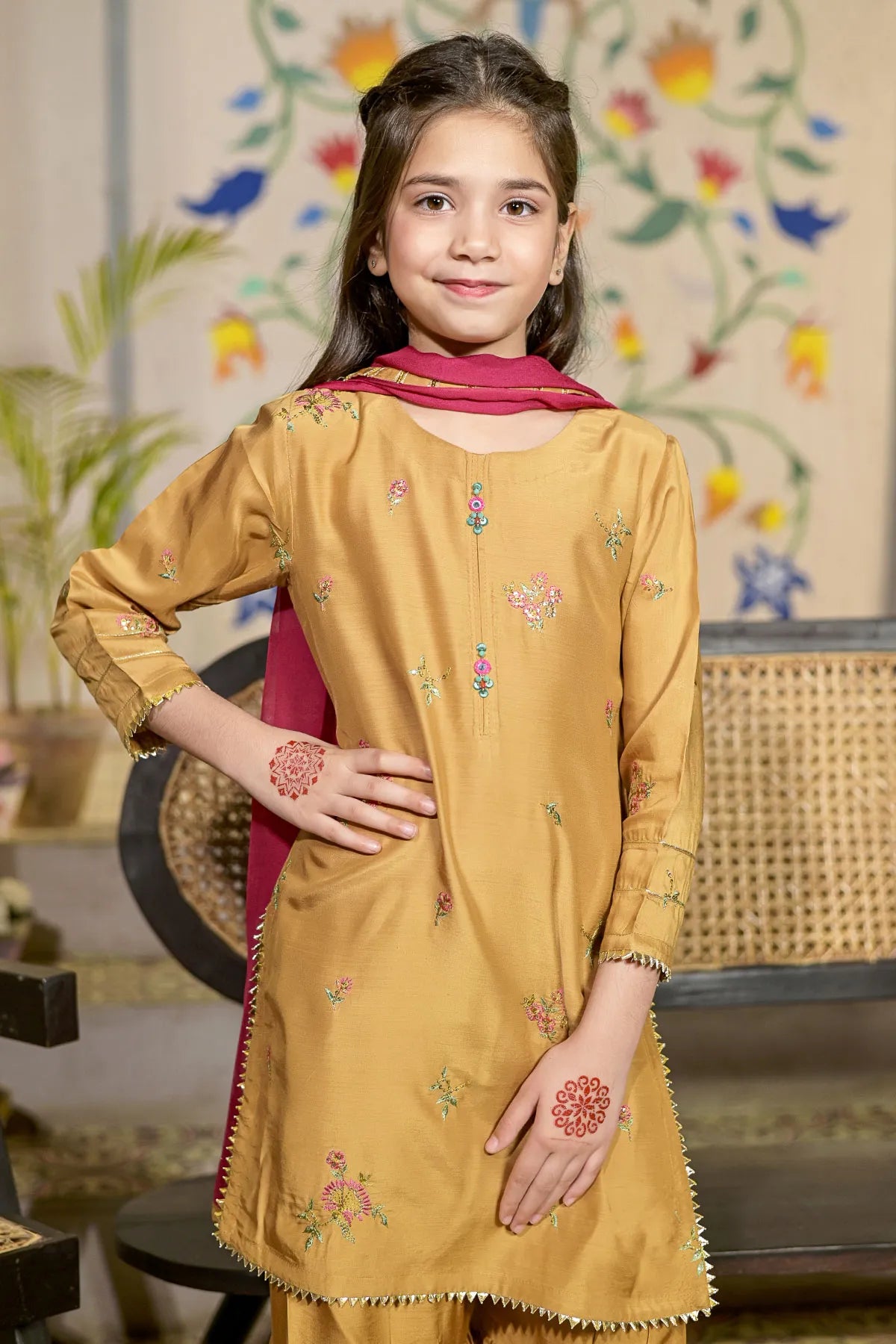 3 PIECE KIDS LUXURY PRET | CH-VS571