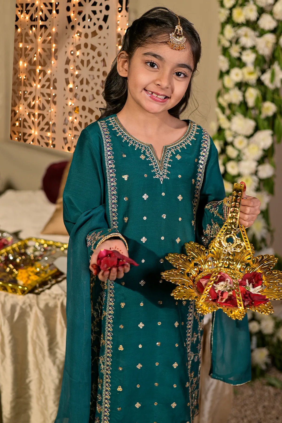 3 PIECE KIDS LUXURY PRET | CH-VS586
