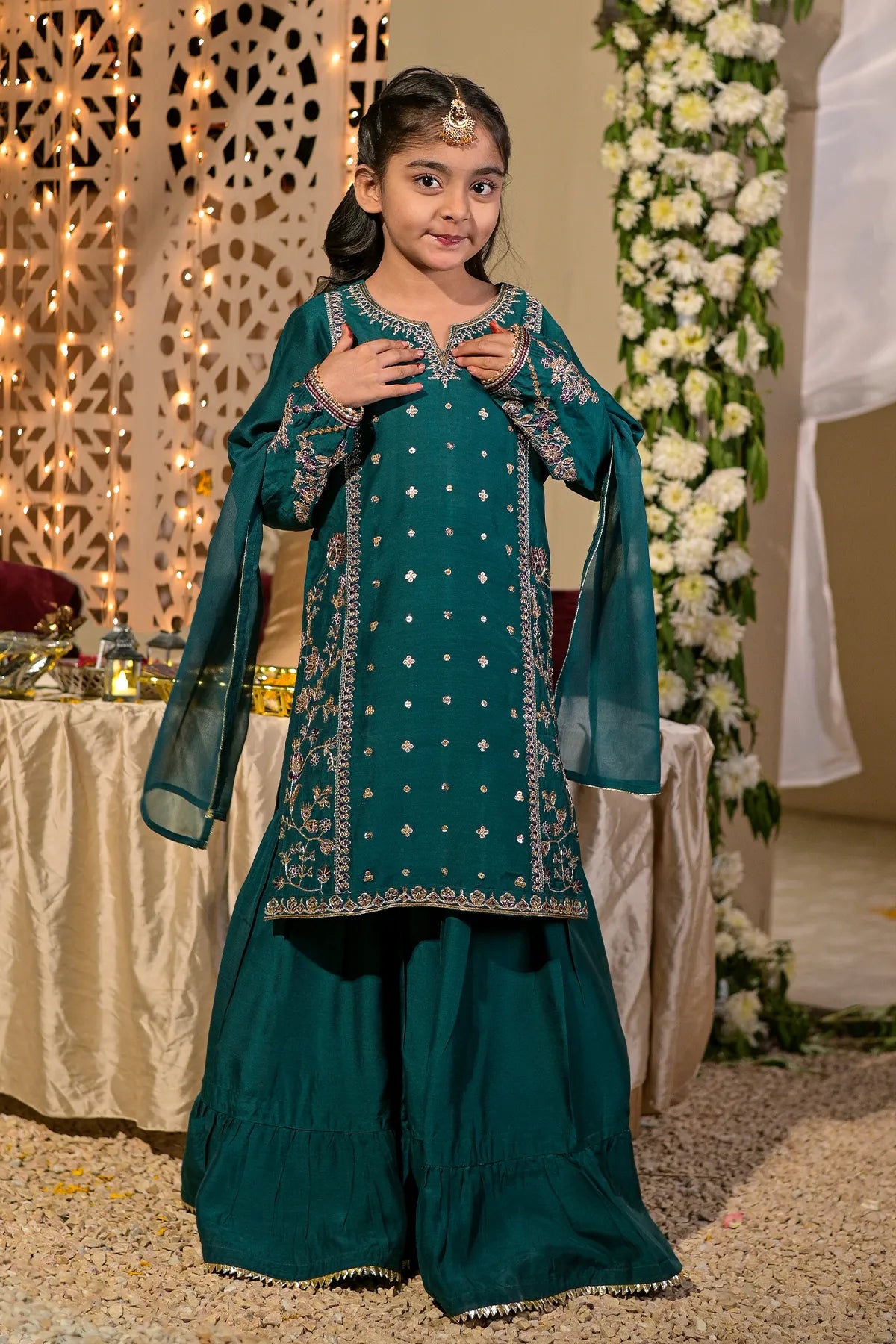 3 PIECE KIDS LUXURY PRET | CH-VS586
