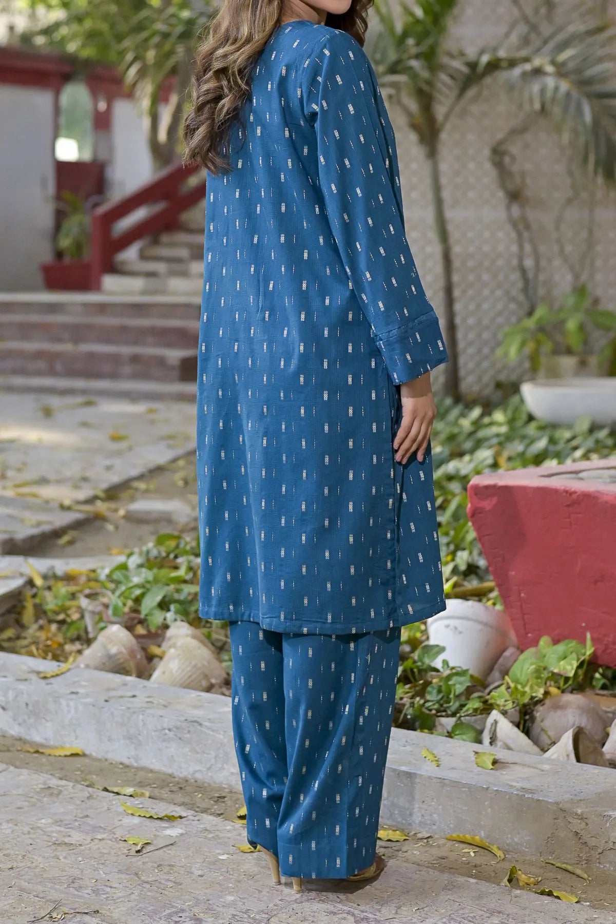 WOMEN'S-2 PIECE EMBROIDERY COTTON | CTN-444