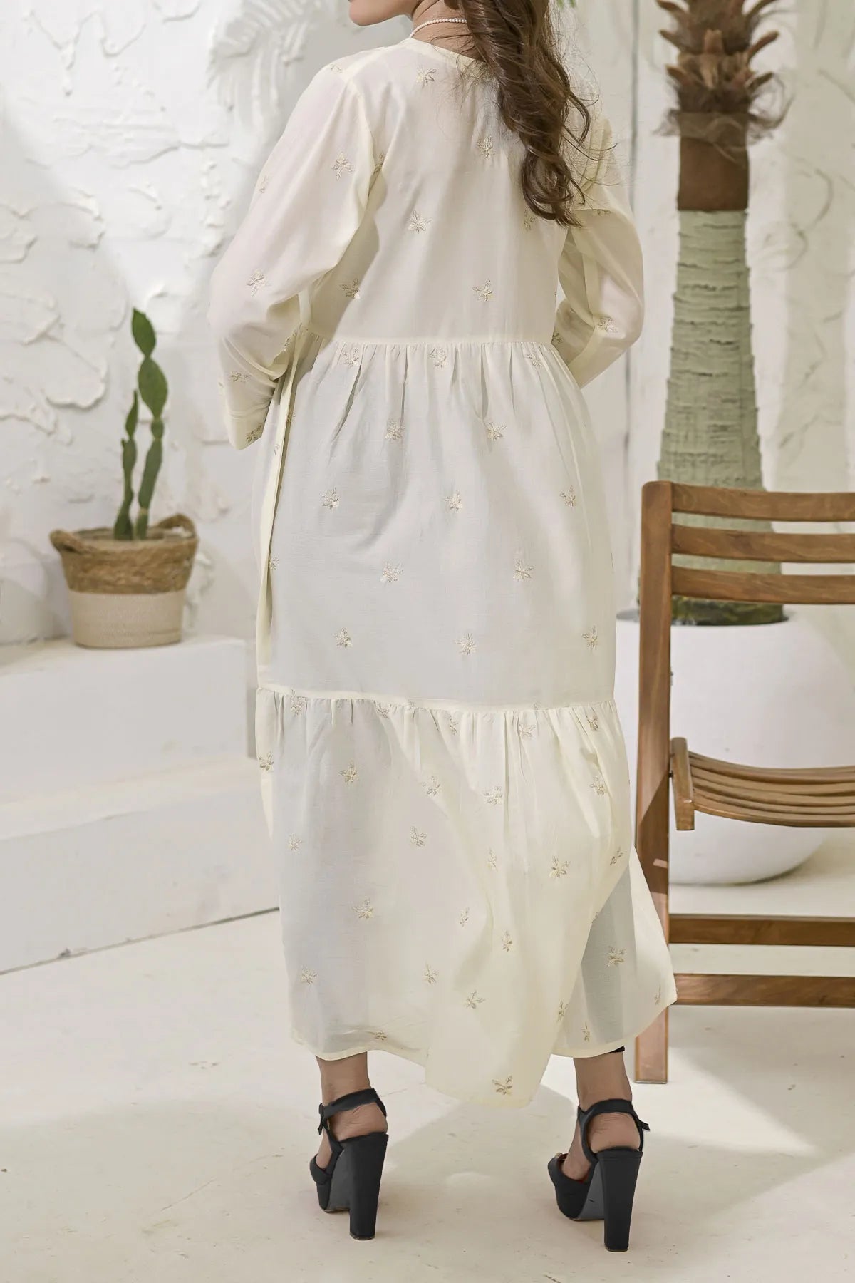 WOMEN'S-1 PIECE EMBROIDERY COTTON | CTNK-33