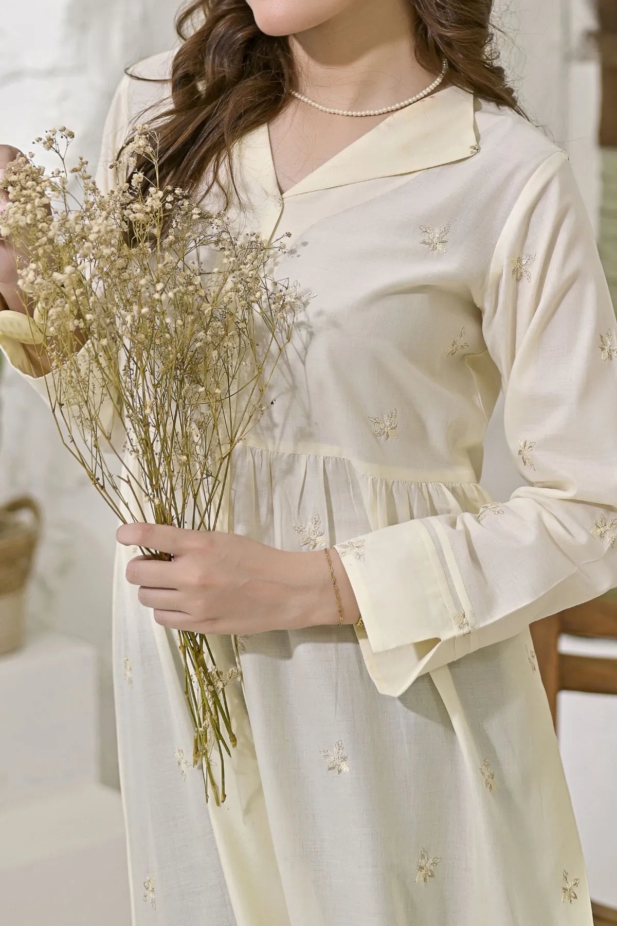 WOMEN'S-1 PIECE EMBROIDERY COTTON | CTNK-33