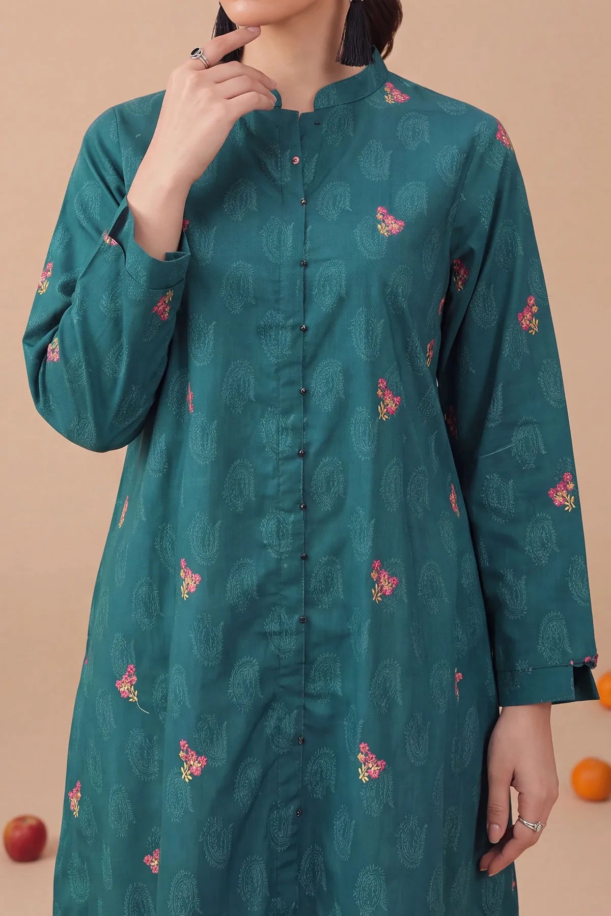 WOMEN'S-1 PIECE EMBROIDERY COTTON | CTNK-35