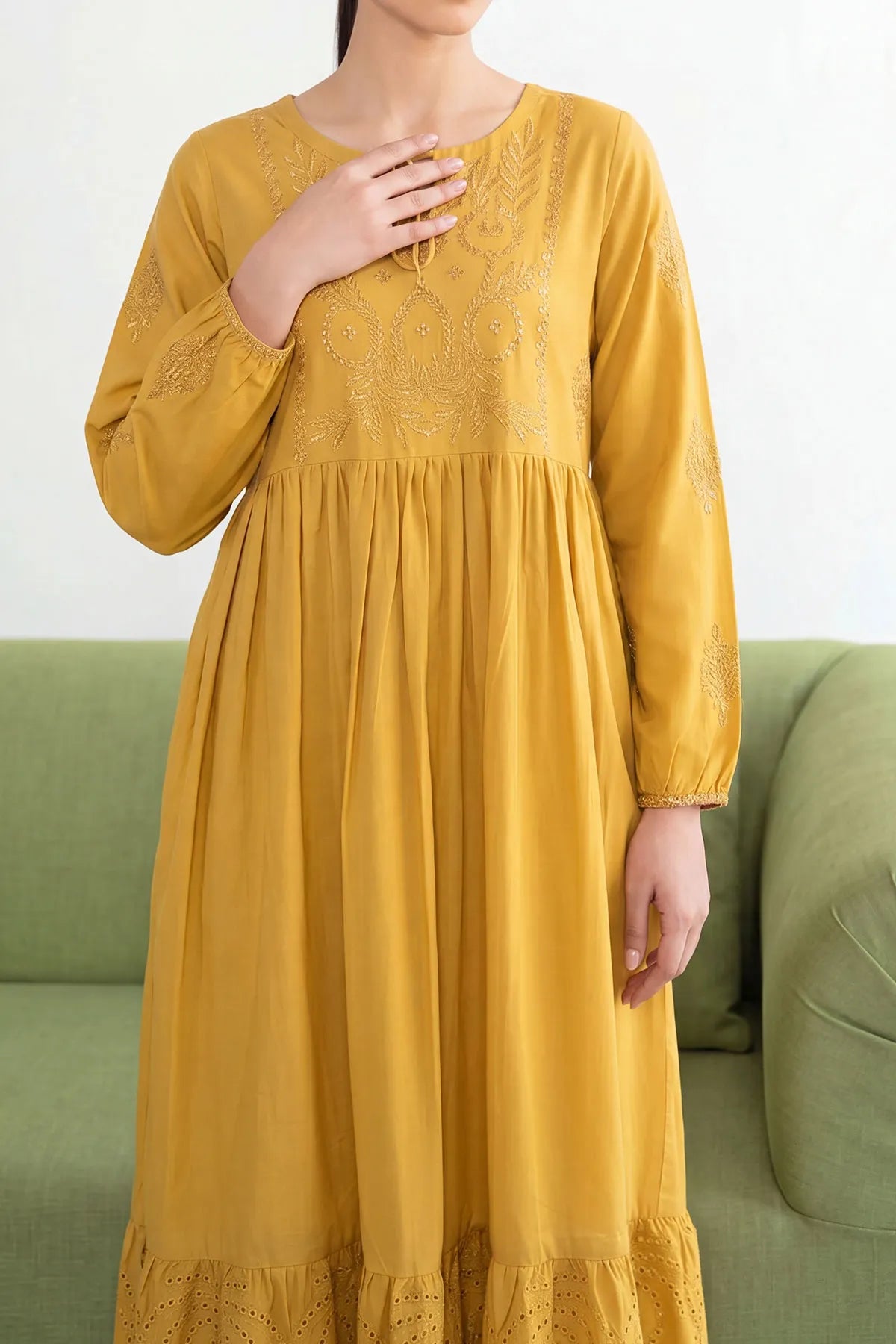 WOMEN'S-1 PIECE EMBROIDERY COTTON | CTNK-38