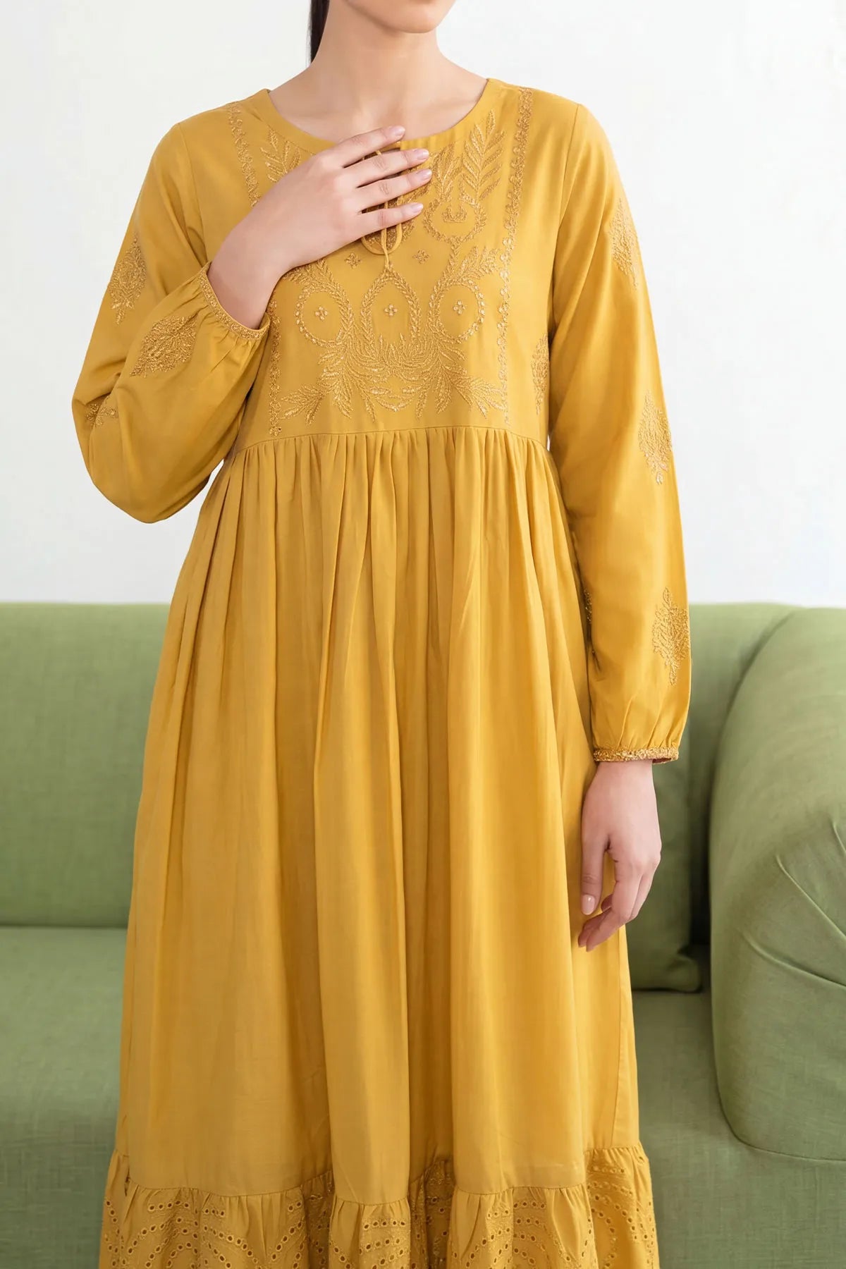 WOMEN'S-1 PIECE EMBROIDERY COTTON | CTNK-38