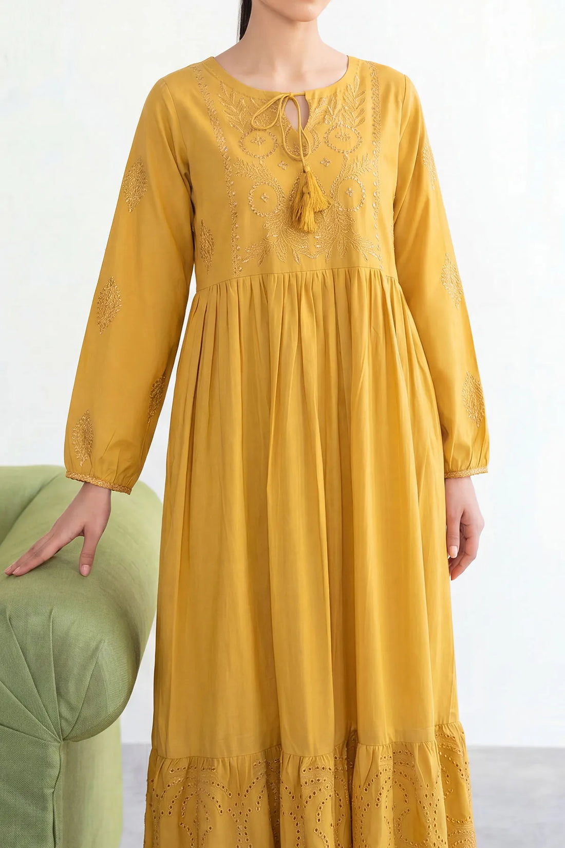 WOMEN'S-1 PIECE EMBROIDERY COTTON | CTNK-38