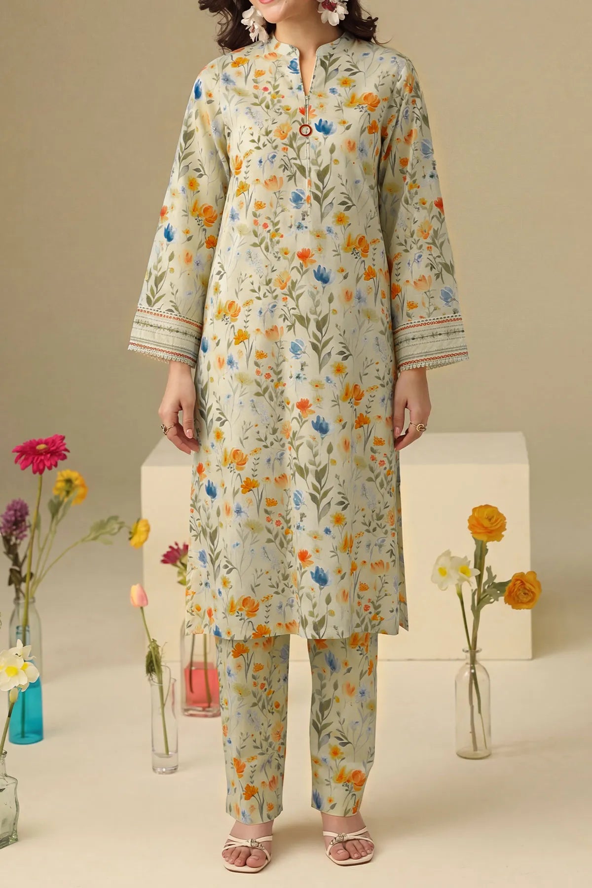 2 PIECE DIGTAL PRINT LAWN | DPC-441