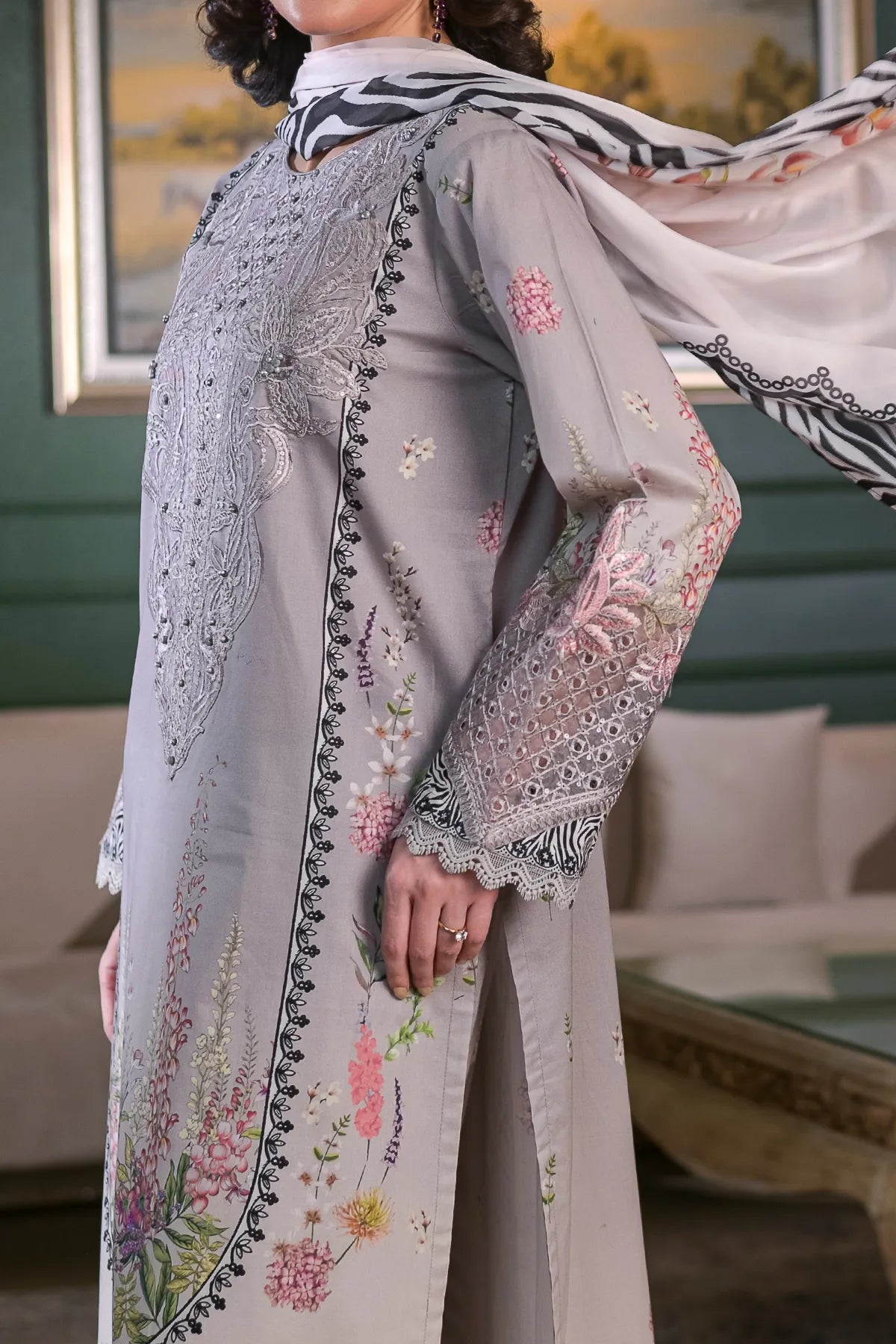 3 PIECE DIGTAL PRINT LAWN | DPC-453