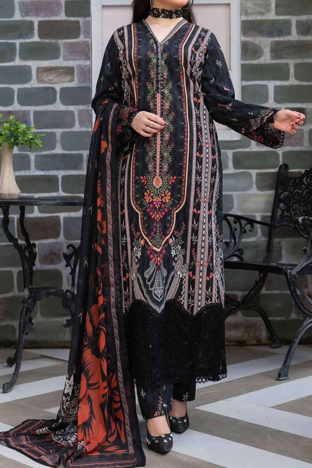 3 PIECE DIGTAL PRINT LAWN | DPC-457