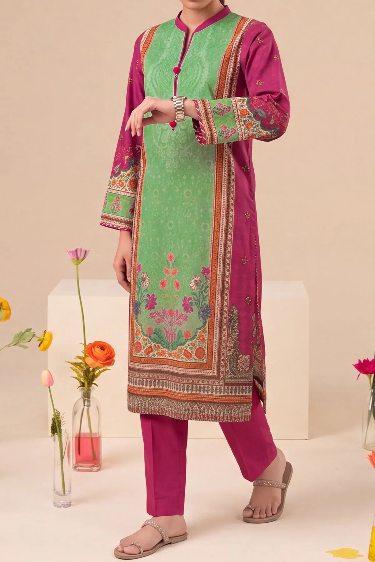 2 PIECE DIGTAL PRINT LAWN | DPC-463