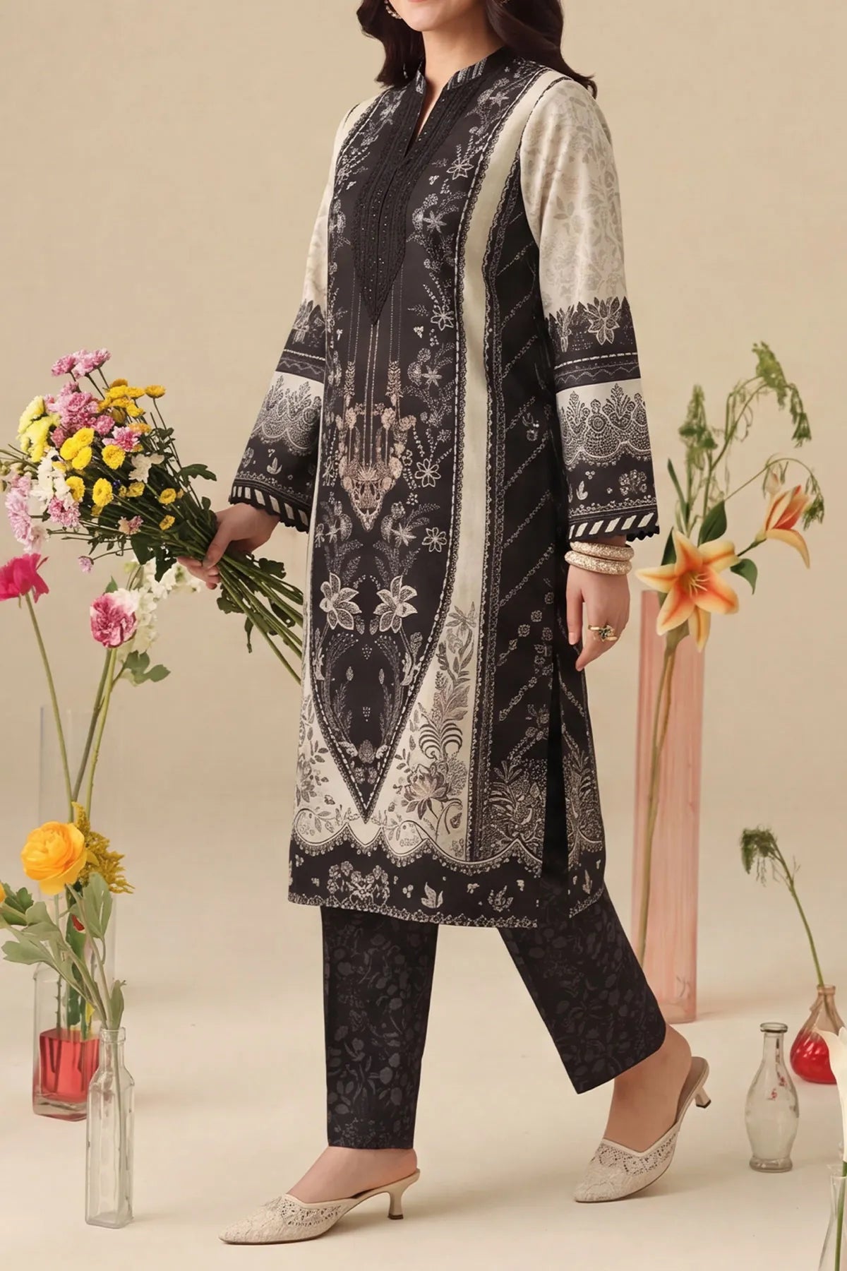 2 PIECE DIGTAL PRINT LAWN | DPC-462