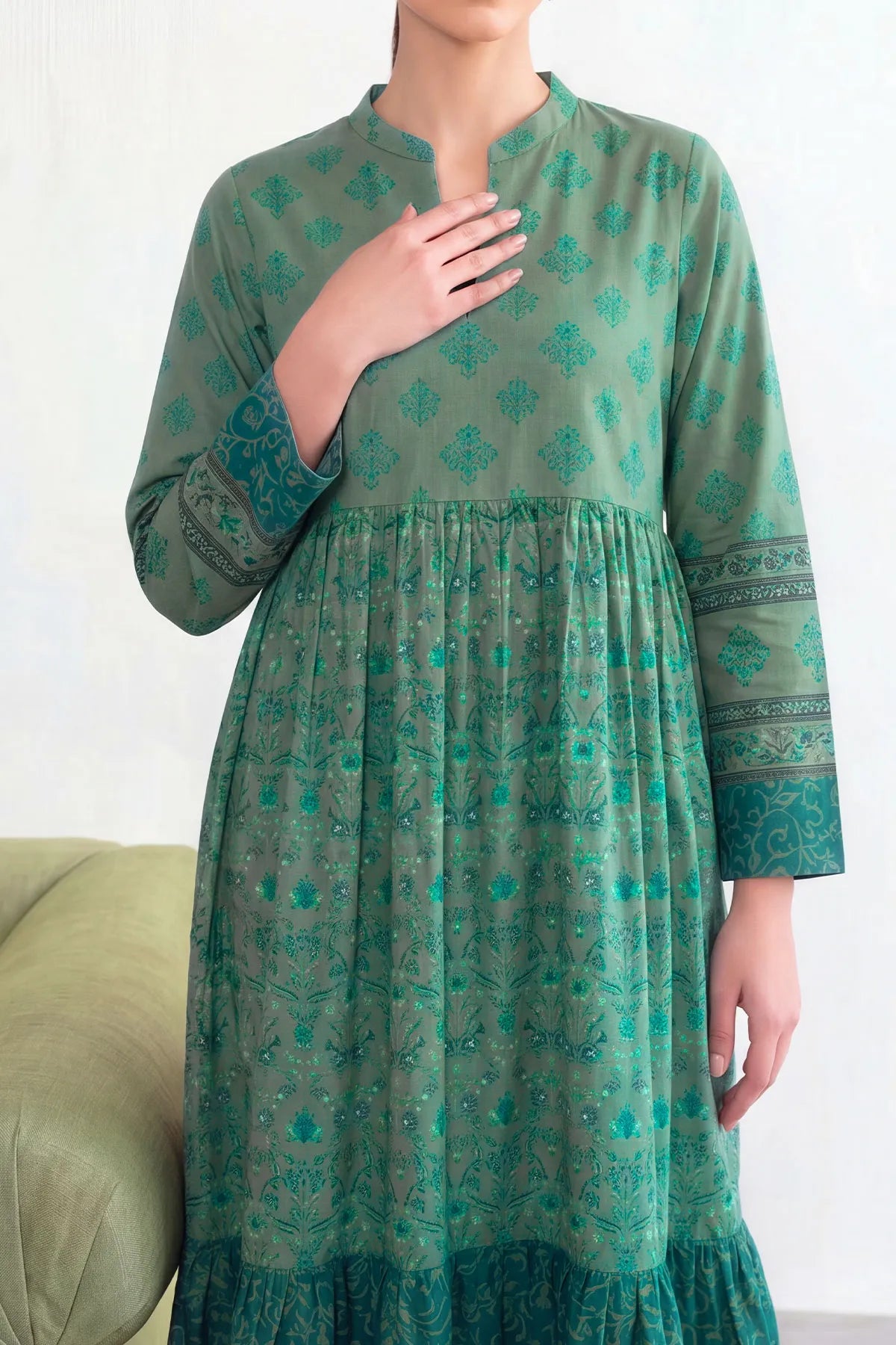 1 PIECE DIGITAL PRINT KURTI | DPCK-175