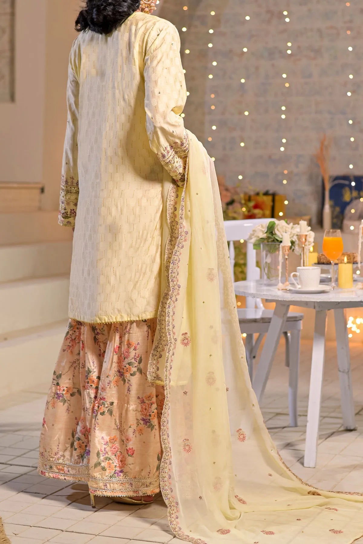 WOMEN'S-3 PIECE  PRINTED RAW SILK | DPV-240
