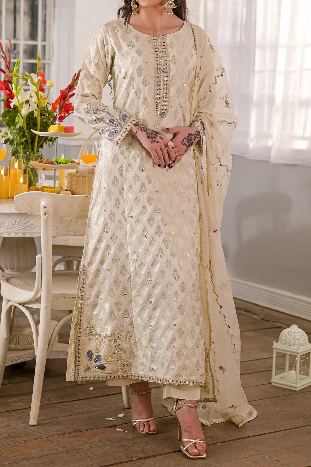 WOMEN'S-3 PIECE FANCY JACQUARD| FJ-254