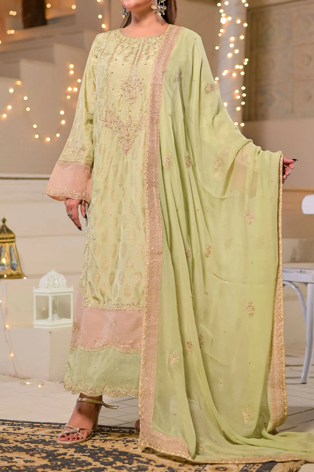 WOMEN'S-3 PIECE FANCY JACQUARD| FJ-293