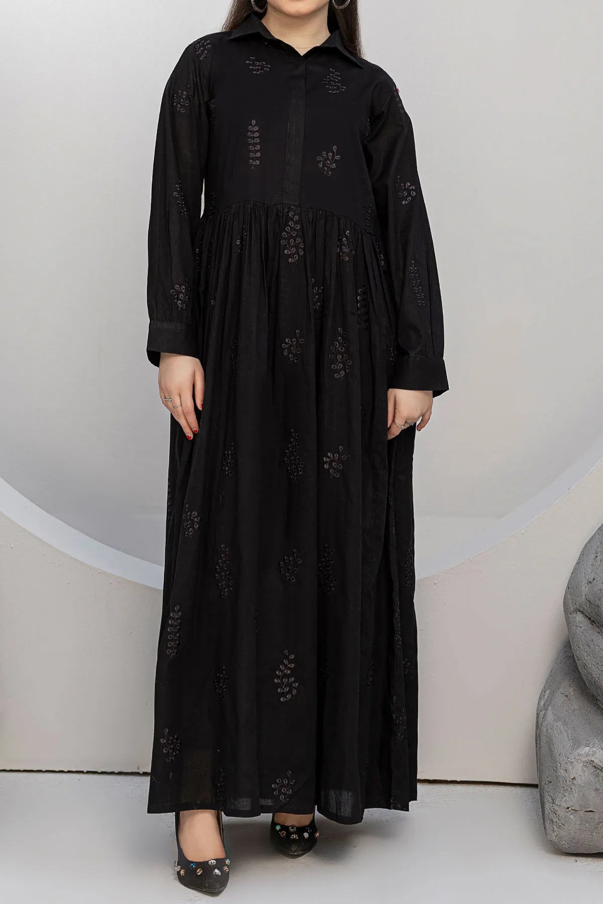 WOMEN'S-1 PIECE EMBROIDERY COTTON | CTNK-40