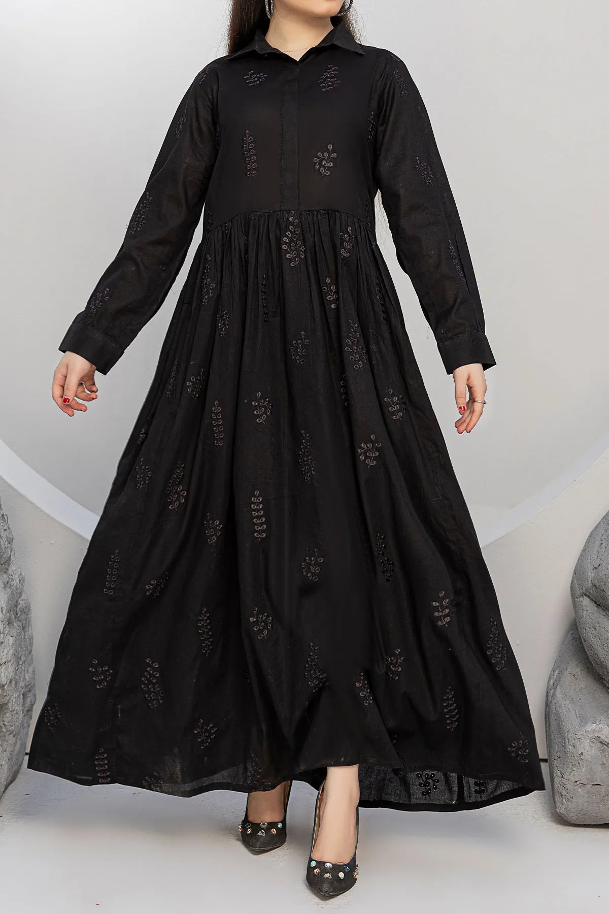 WOMEN'S-1 PIECE EMBROIDERY COTTON | CTNK-40