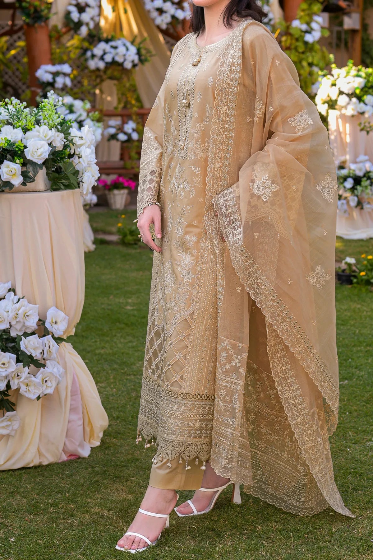 WOMEN'S-3 PIECE EMBROIDERY COTTON | CTN-466