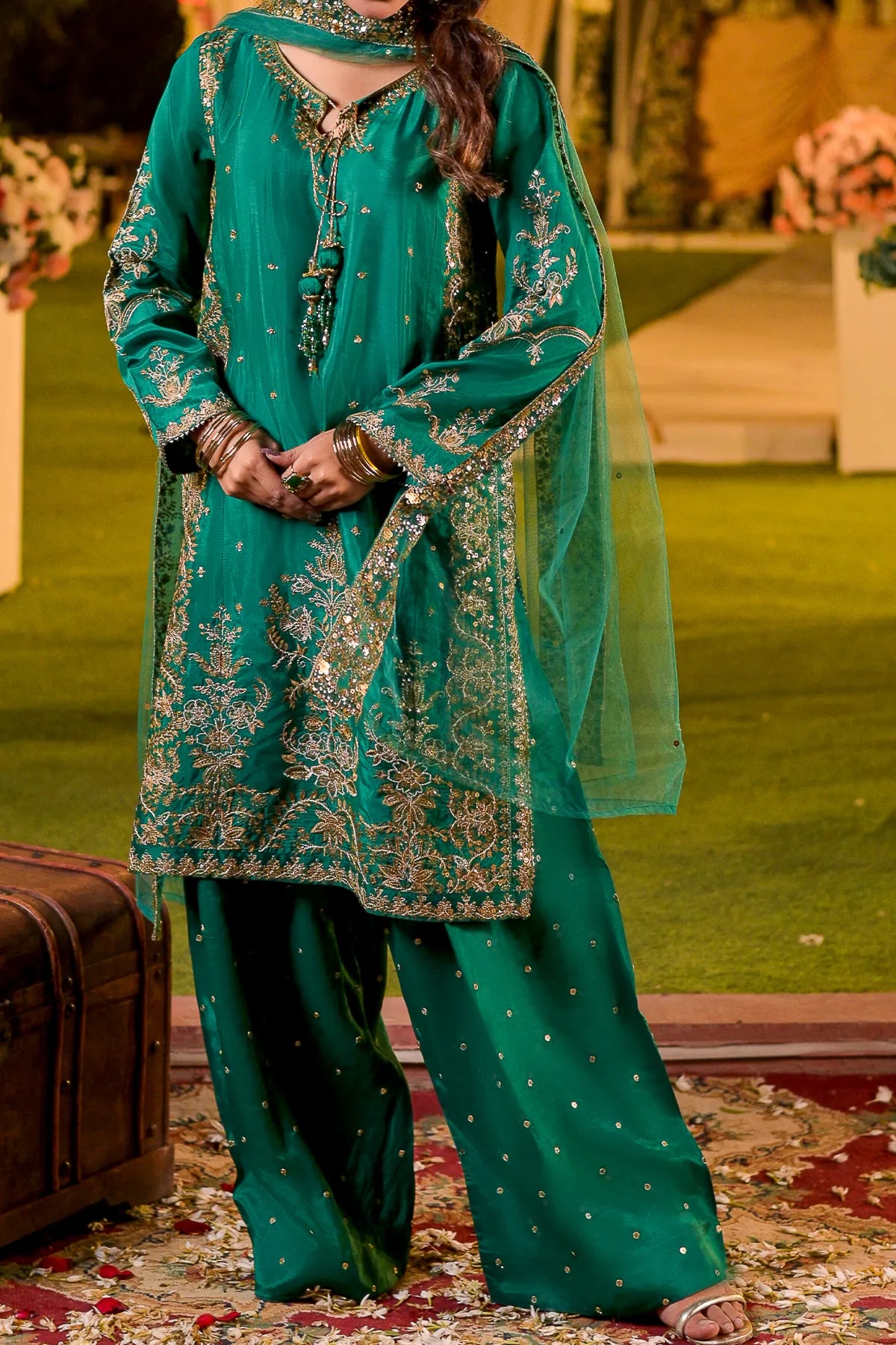 WOMEN'S-3 PIECE EMBROIDERY VISCOSE| VS-585