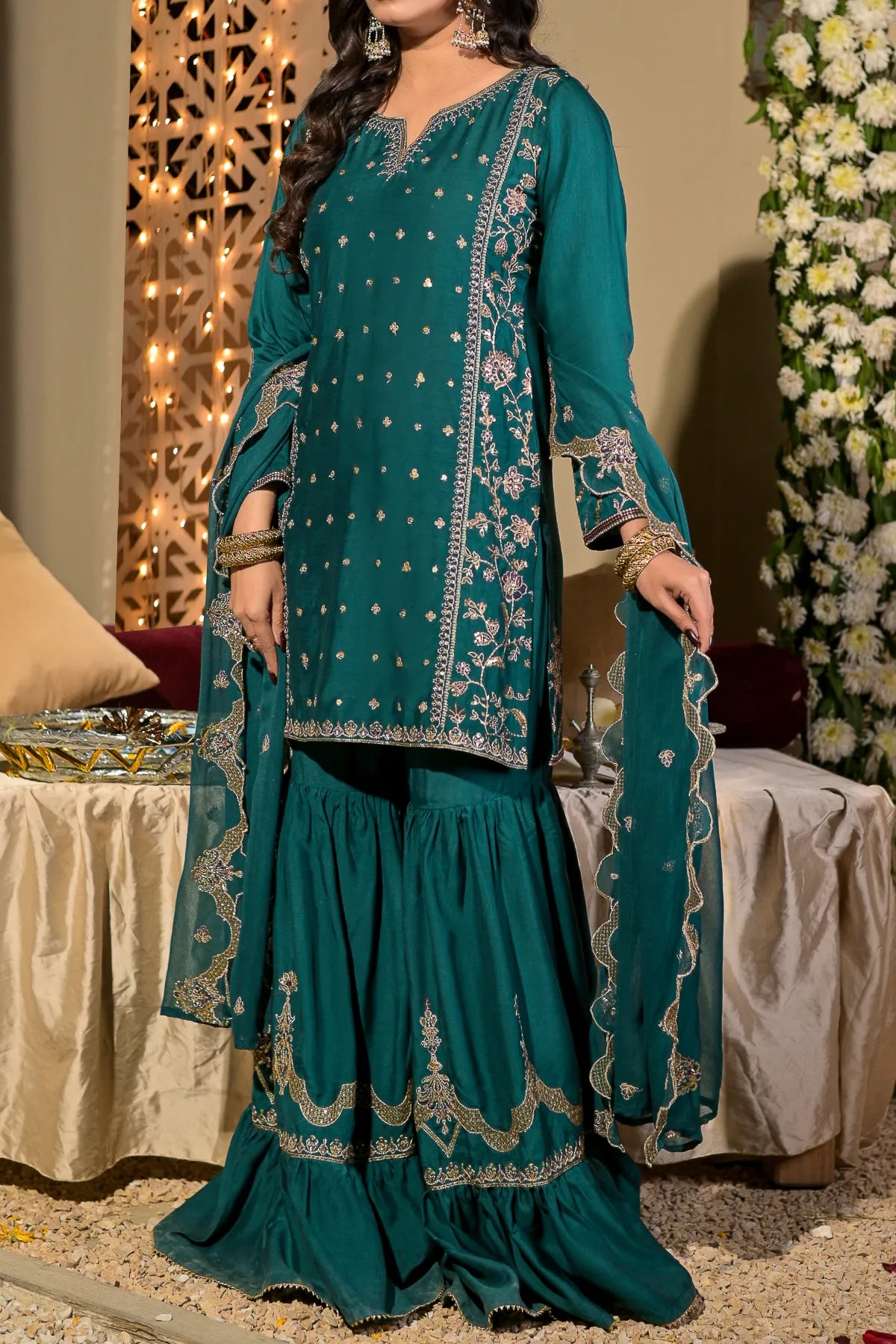WOMEN'S-3 PIECE EMBROIDERY VISCOSE| VS-586