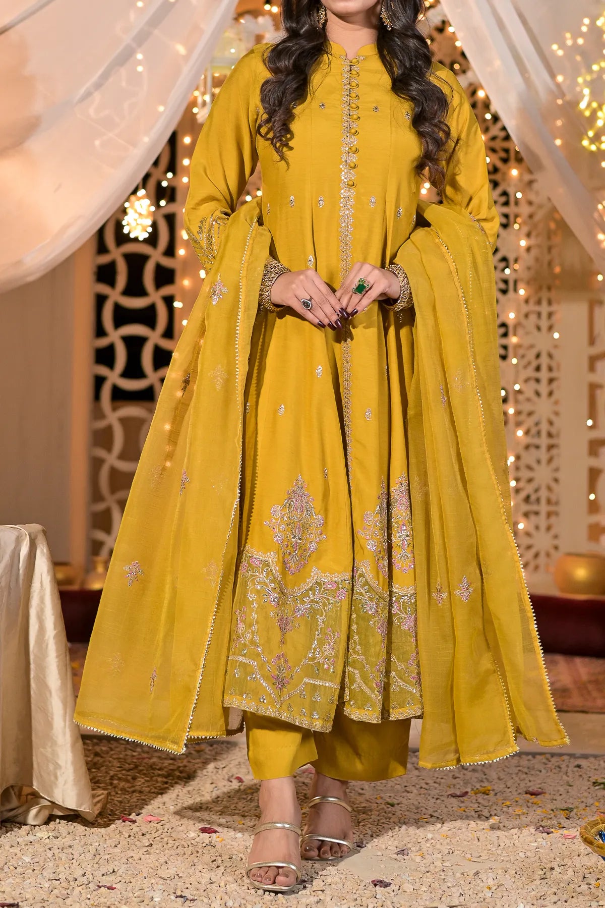 WOMEN'S-3 PIECE EMBROIDERY VISCOSE| VS-592