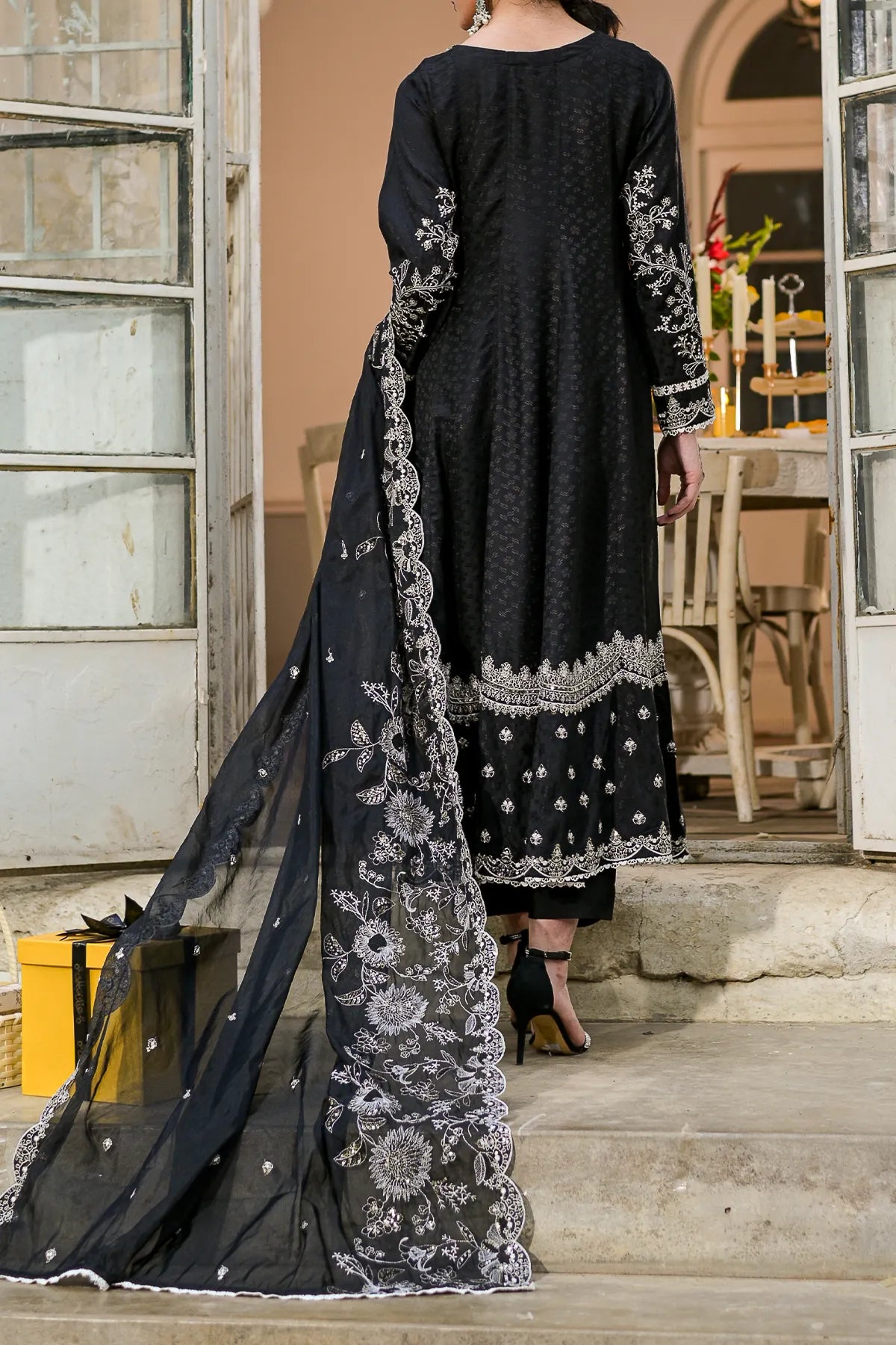 WOMEN'S-3 PIECE EMBROIDERY VISCOSE | VS-595