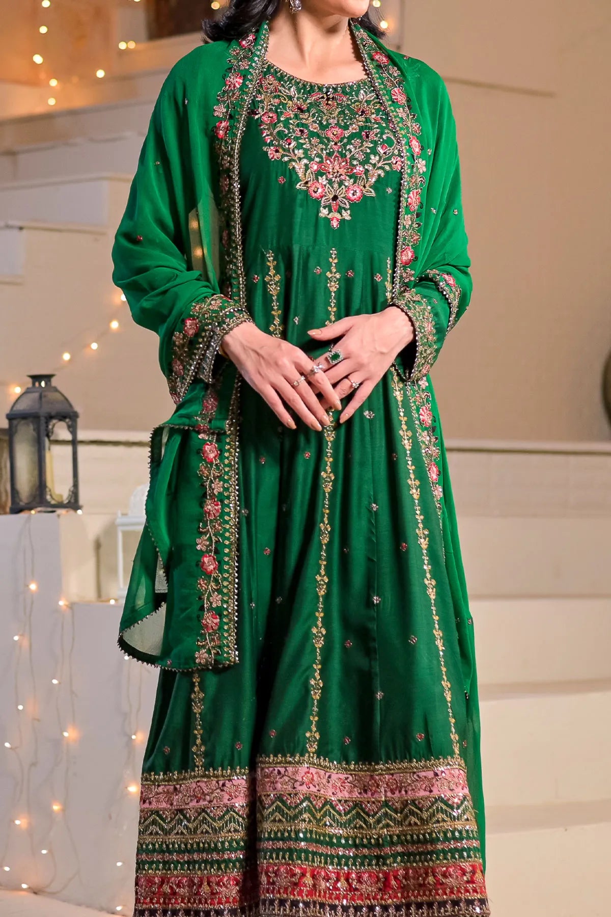 WOMEN'S-3 PIECE EMBROIDERY VISCOSE | VS-600